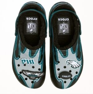 CROCS NFL Philadelphia Eagles Classic Lined Clog Sz 10 Women's/8 Men's NWT